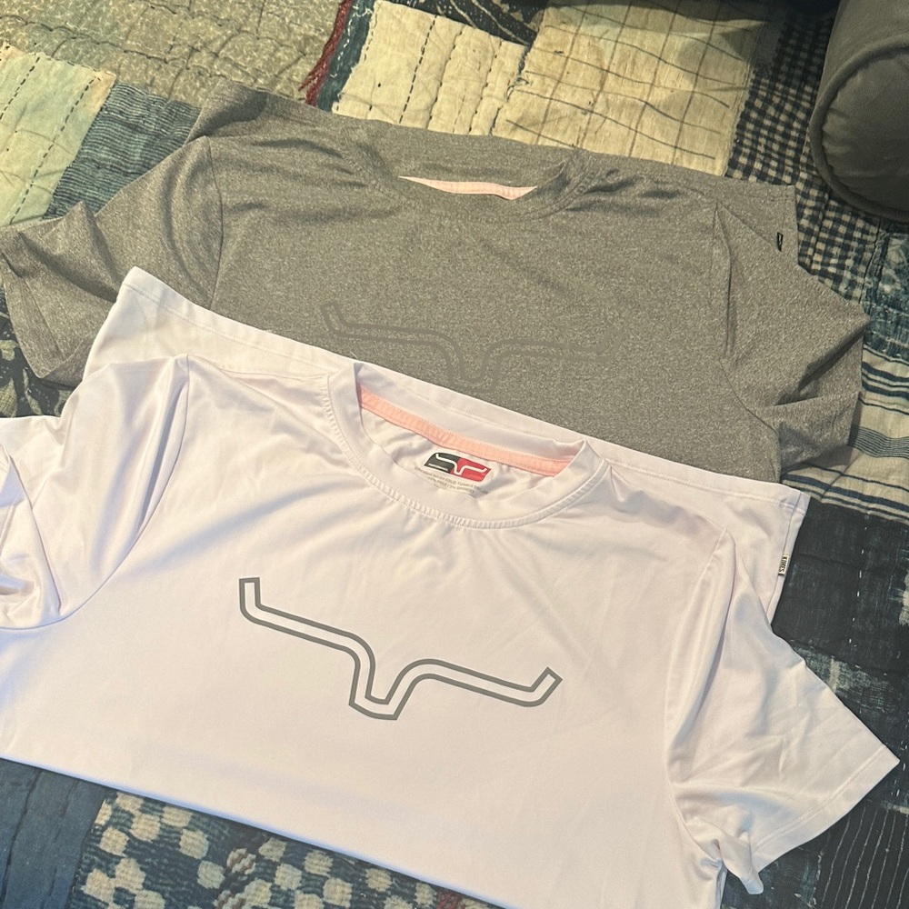 Kimes Ranch grey and White Performance T-Shirt